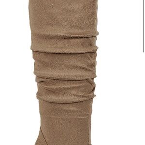 Forever Link Focus 36 Taupe color Over the Knee Boots